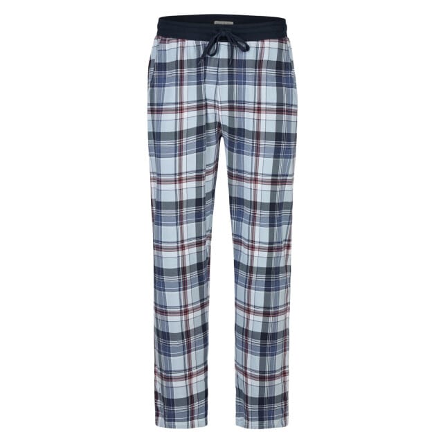 Phil & Co Heren Lange Pyjama Set Rood/Blauw Geruit - Maat M