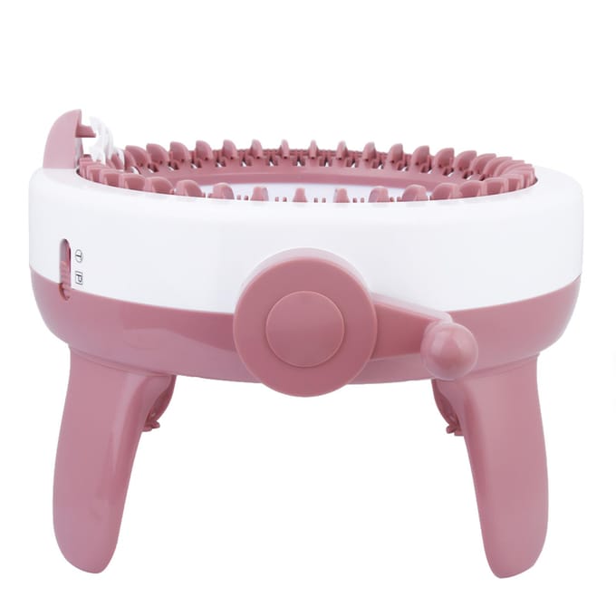 DIY Plastic Handbreimachine Naaimachine Kinderen Weven Speelgoed Gereedschap Accessoires(40 naalden) white