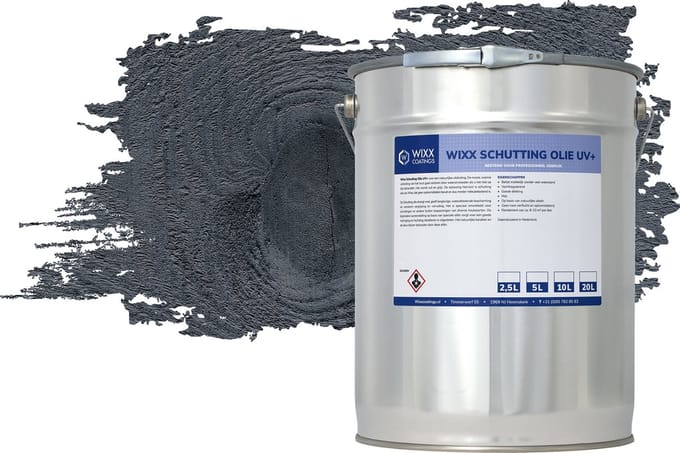 Wixx Schuttingolie UV+ - 20L - Zwart