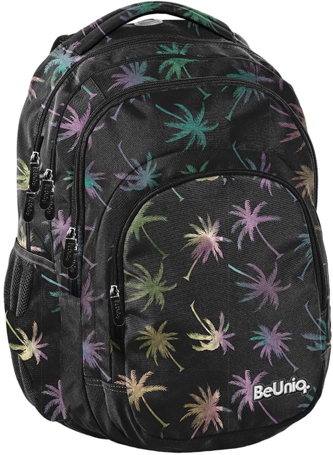 BeUniq Rugzak Palmboom - 43 x 30 x 25 cm - Zwart