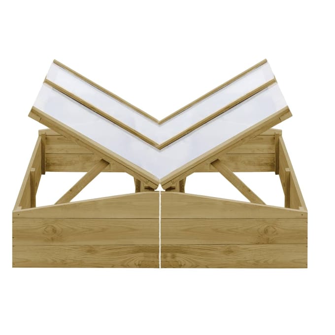 vidaXL - Kweekkassen - 2 - st - 100x50x35 - cm - geïmpregneerd - grenenhout