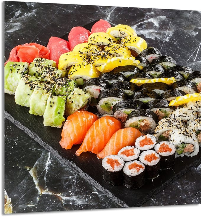 TMK ArtDeko Sushi - Snijplank - Glas - 60x65 cm