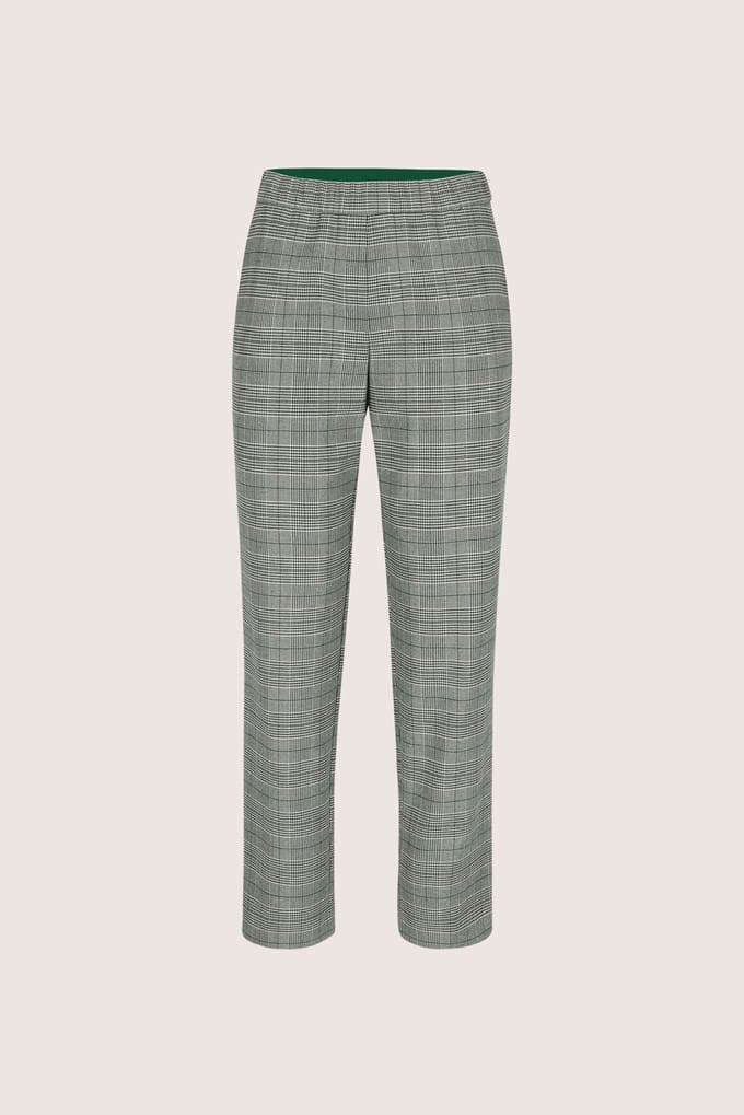 Broek In Prince-de-Galles Met Stretch
