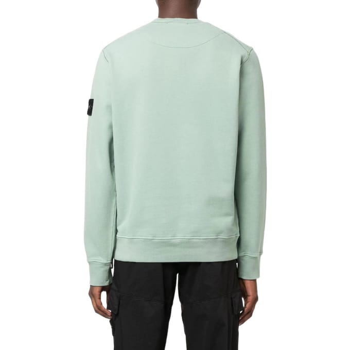 Stone Island Logo Patch Sweatshirt Groen Heren Tops 771563020-V0055 L white