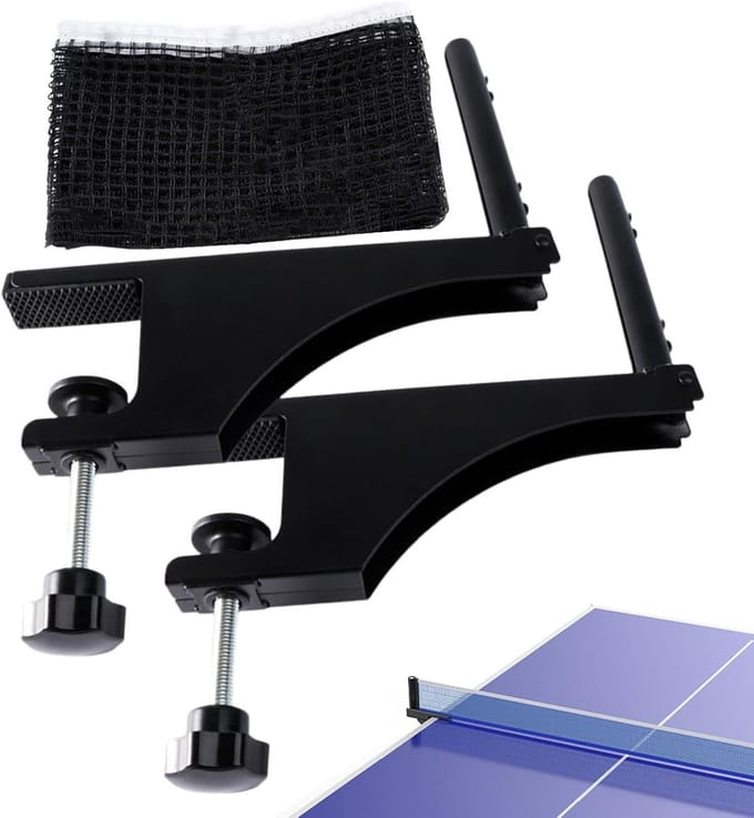 Tafeltennis Net - Pingpong Net - Thuis Spelen - Verstelbaar en Draagbaar - 180cm Lengte - Blauw