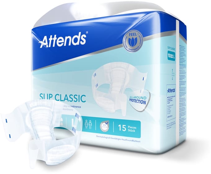Attends Slip Classic 10 Large - 4 pakken van 15 stuks
