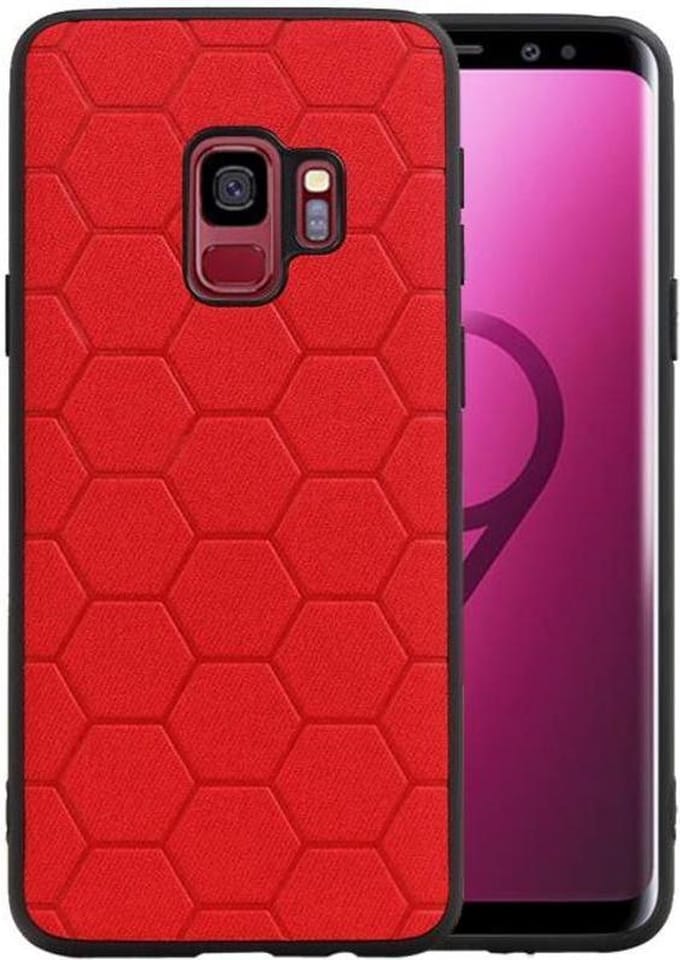 Rood Hexagon Hard Case voor Samsung Galaxy S9