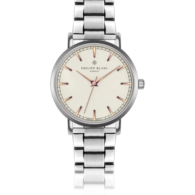 Zilveren horloge Philipp Blanc Basel