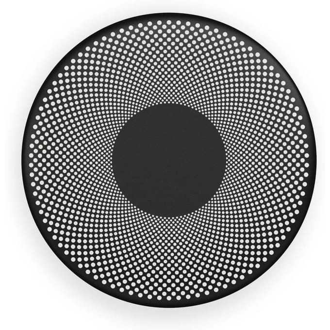 Northern LED wandlamp Glint, zwart mat, staal, Ø 25 cm