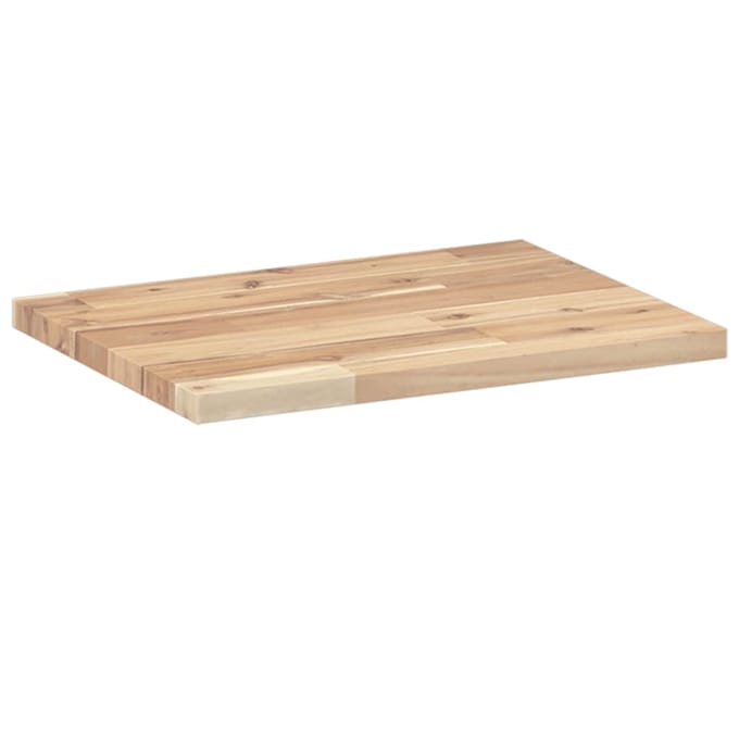 vidaXL - Wandschappen - 2 - st - zwevend - 40x30x2 - cm - onbehandeld - acaciahout