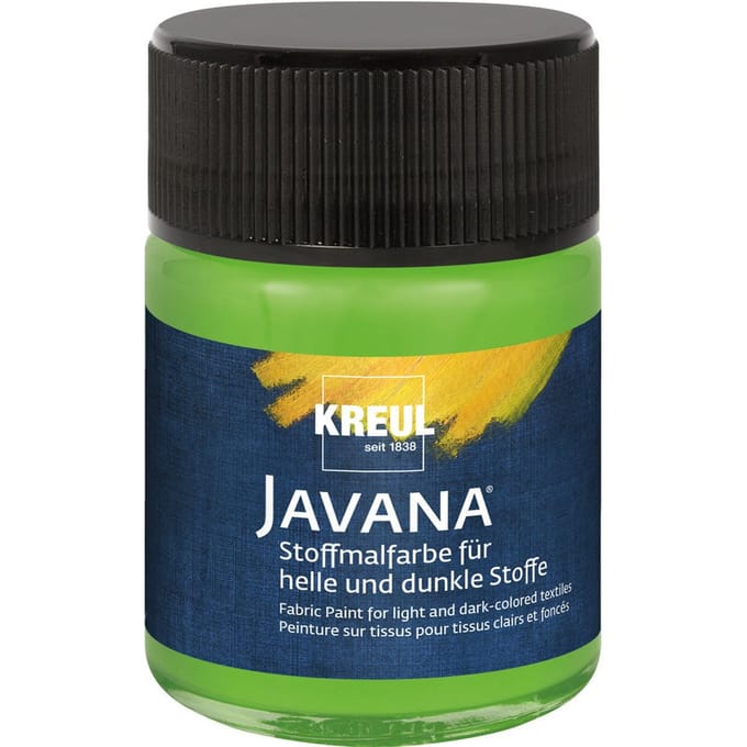 KREUL Javana Stoffenverf, 50 ml - Bladgroen