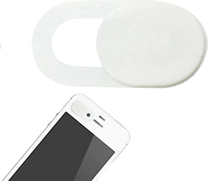 Webcam Cover | Telefoon Camera Cover | Tablet Camera Cover | Schuifbaar voor privacy | Wit | 1-pack