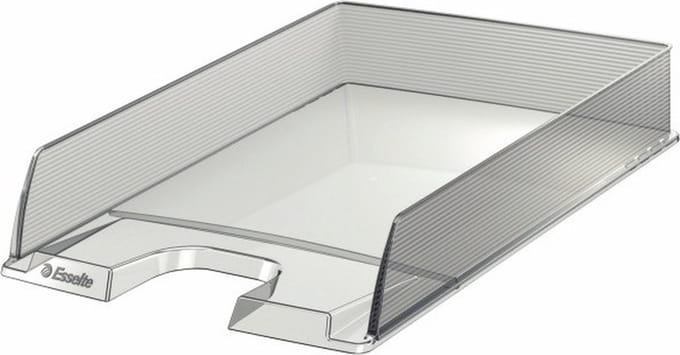 Esselte Brievenbakje/postvakje - transparant - A4 formaat - stapelbaar - bureau oprganizer