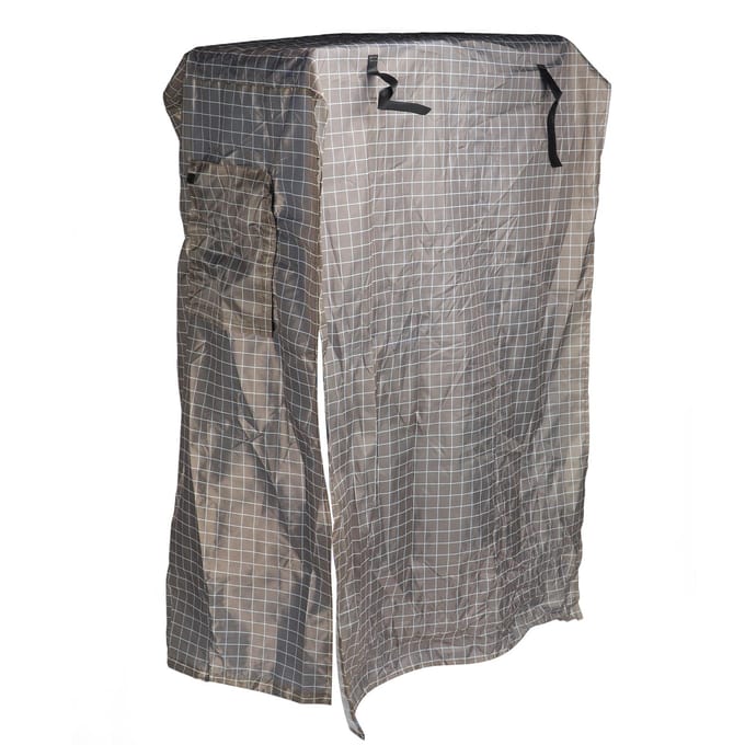 Housse de Cage à Oiseaux Imperméable Coupe-vent Respirante Housse de Cage à Oiseaux avec Fenêtre en Maille Attrape-Graines pour gray