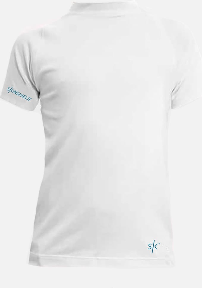Skinshield by Vapor Apparel - FACTOR5 50+ UV zonbeschermende Kinder Rash Guard - White - XL