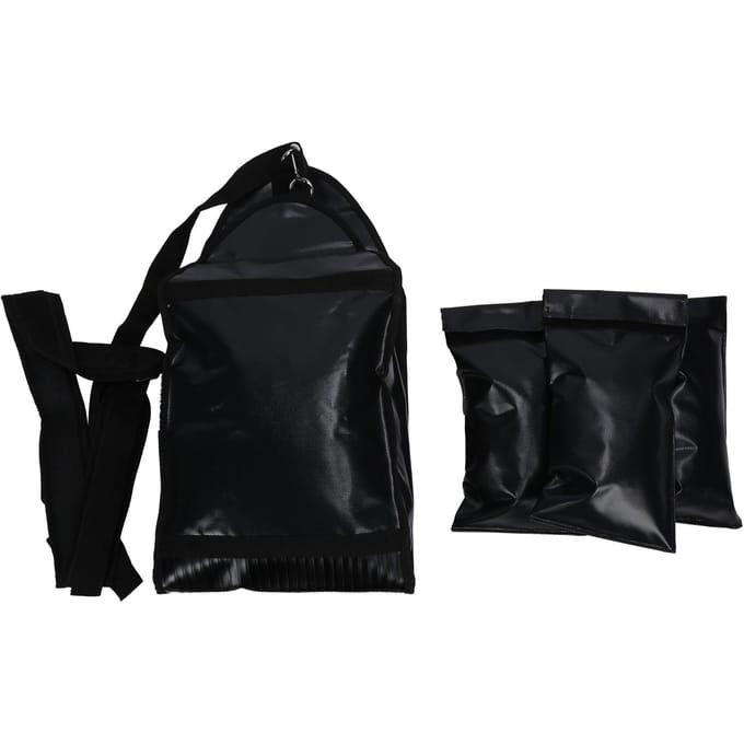 Verstelbare Zandzakken met 3 Onderzakken PVC Mesh Zandzakken voor Sprinter Snelheidstraining black