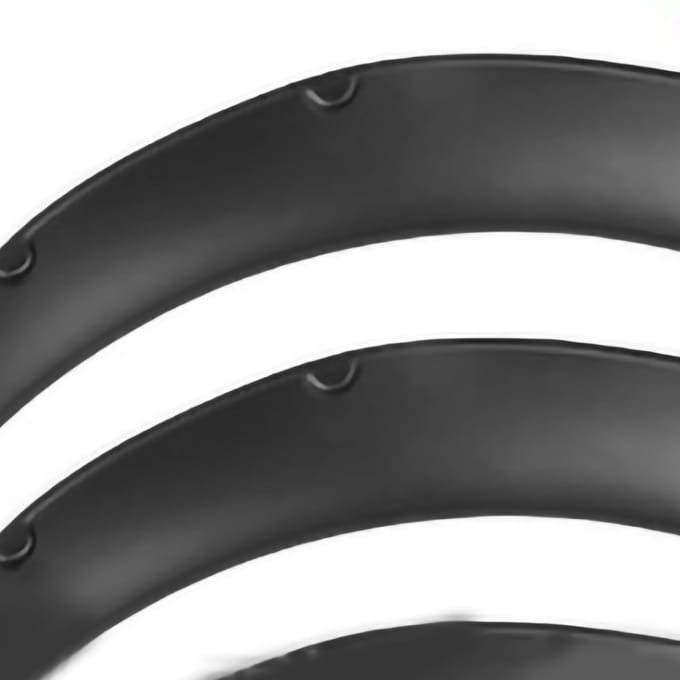 Autocollant Garniture d'Arc d'Aile de Roue de Voiture Protection Élargisseurs d'Aile Universel pour Automobile Type 3 black
