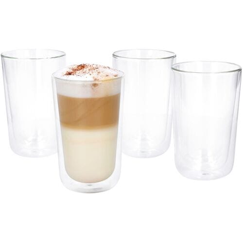 SILVERCREST Dubbelwandige glazen (Latte Macchiato 4 stuks)