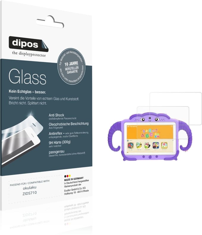 dipos – 2x Matte Pantserfolie geschikt voor okulaku ZIDS710 | 9H Screenprotector