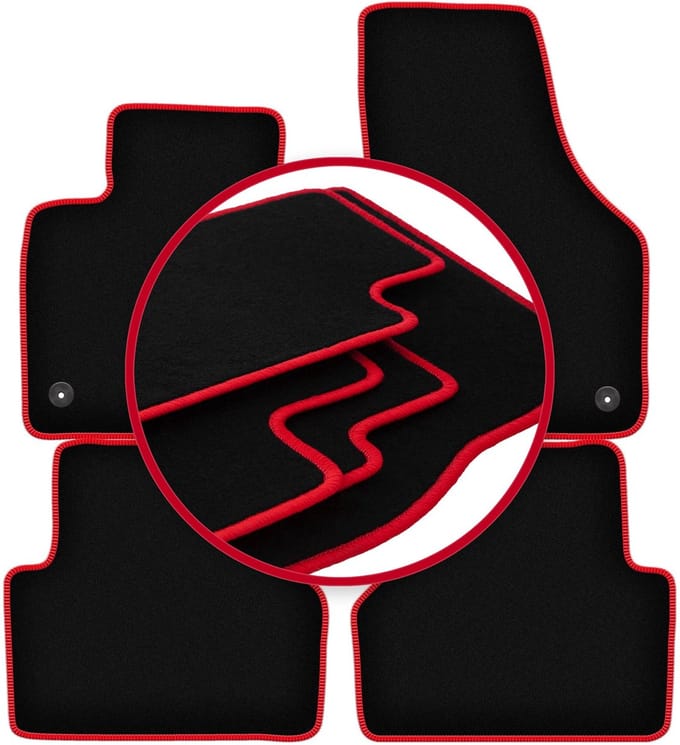 CARLUX-RED automatten voor: Audi Q3 I 8U SUV (2011-2018)