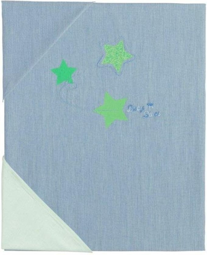 Dekbedovertrek en sloop Blues Jeans/Green Pericles