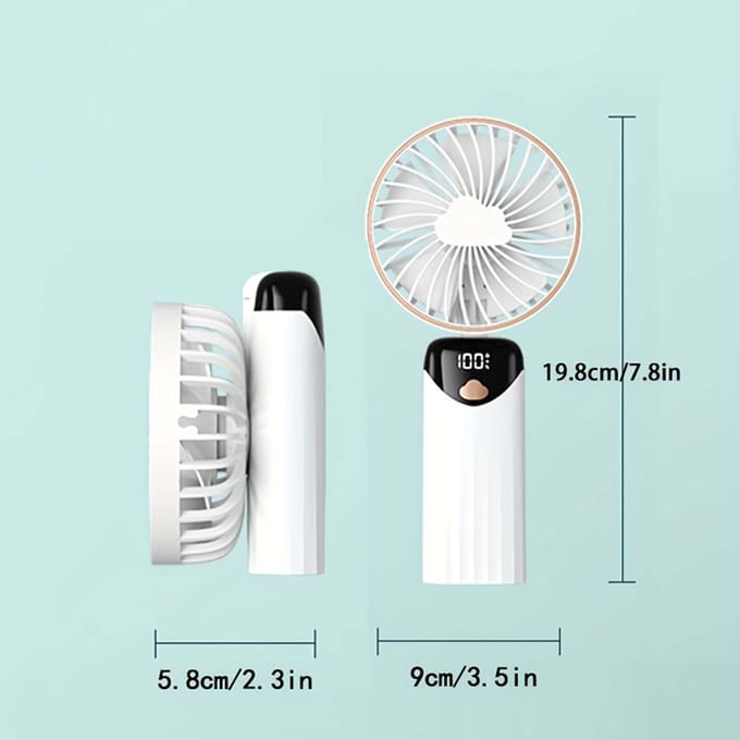Elektrische Draagbare Ventilator Airconditioner Mini Koeler Oplaadbare Handventilatoren voor Huis Buiten Hand USB Conditionering Bladen