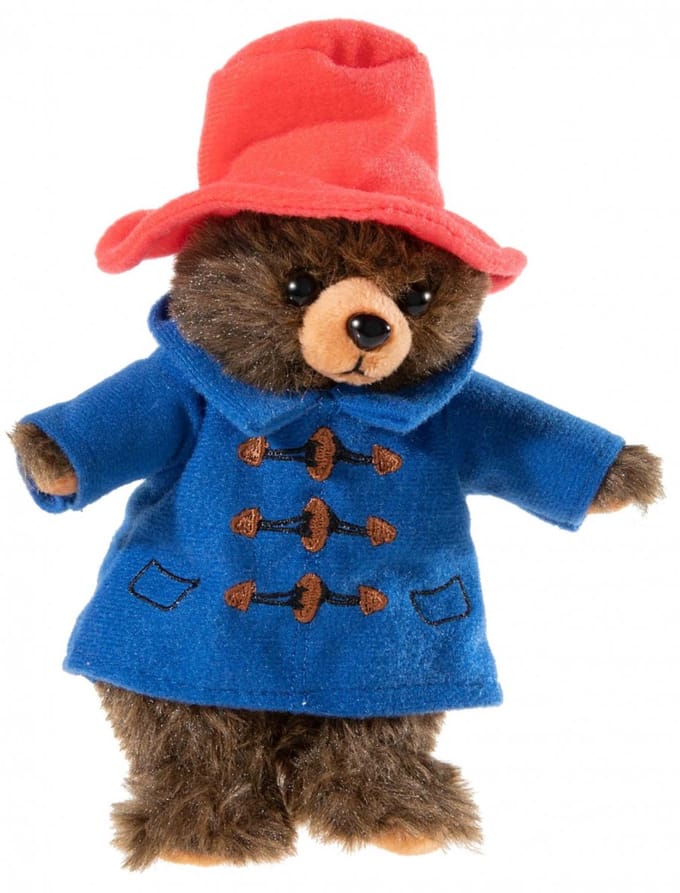Heunec Pluche beertje Paddington - knuffelbeer - 15 cm - beren knuffeldier
