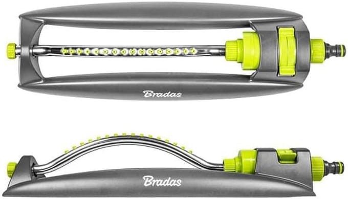 Bradas LINE LE-6302 2198 Vierkante sproeier, gazonsproeier, sproeier met aluminium arm, 16 sproeiers
