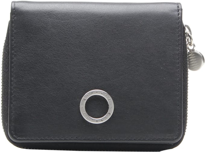 Esquire portemonnee Athena Zip Around Wallet Black zwart