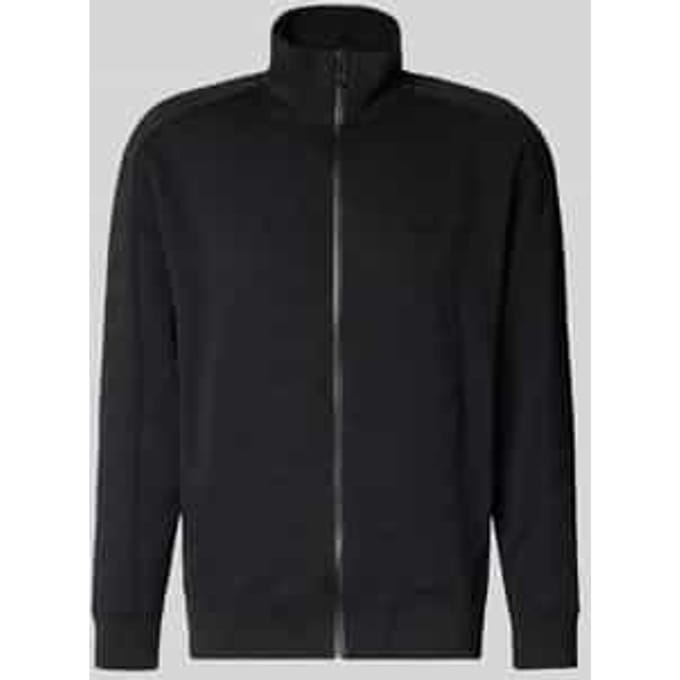 regular fit sweatjack met structuurpatroon model 'MIRROR'