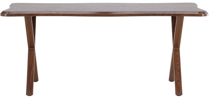 Svea - Malik organische eettafel - 180 x 90 cm - walnootlook
