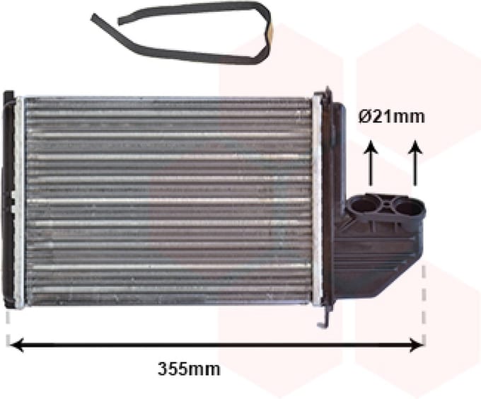 Van Wezel - KACHEL RADIATEUR VOOR BMW 3 E36 1990-2000 64118390435