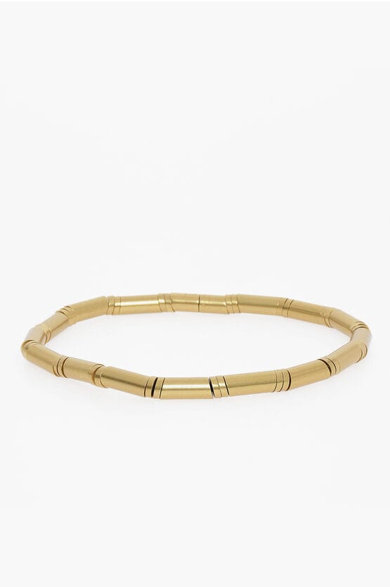 Metalen elastische riem in goud
