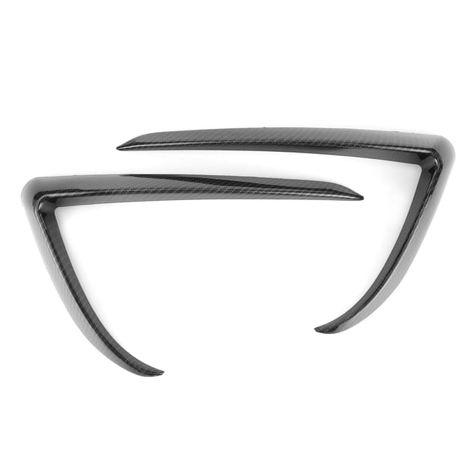 Cache-paupières pour antibrouillard avant Garniture Accessoires Auto pour Tesla Model 3 Style Fibre de Carbone gray