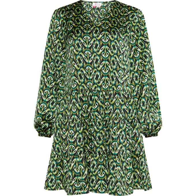 IZIA Jurk Dames Groen Veelkleurig