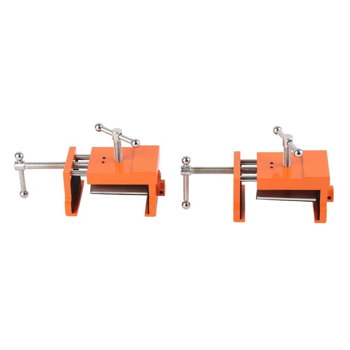 2 stuks Kastklauw Professionele Metalen Kastklem met Zeskantsleutel voor Vitrinekast Oranje orange