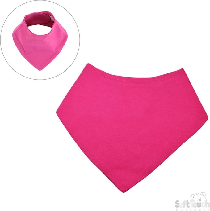 Soft Touch Bandana Slabber Meisjes 20 X 40 Cm Fuchsia BB504