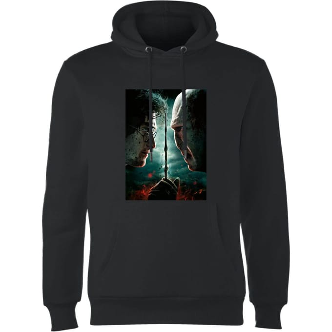 Harry Potter Deathly Hallows - Part 2 Hoodie - Black - S
