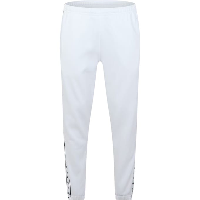Lacoste Slanke joggingbroek voor heren met streep aan de zijkant (Wit)