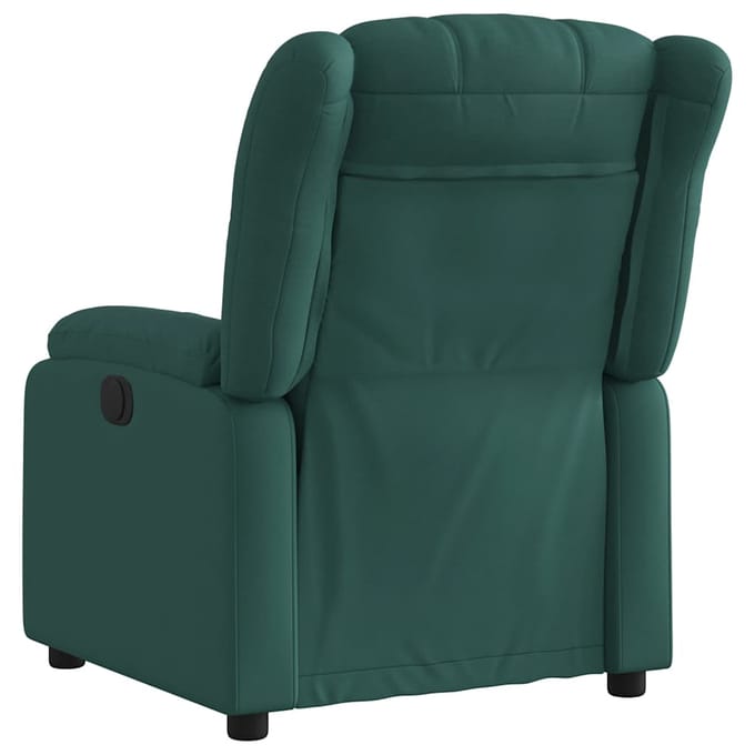 vidaXL - Fauteuil - verstelbaar - stof - donkergroen