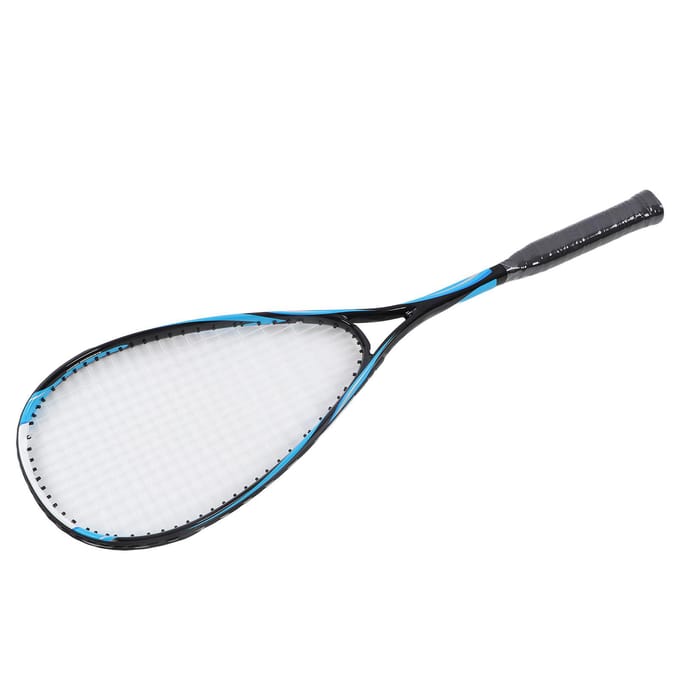 Squash Racket Lichtgewicht Groot Racketblad Schokbestendig Squash Racket Pak voor Volwassene black