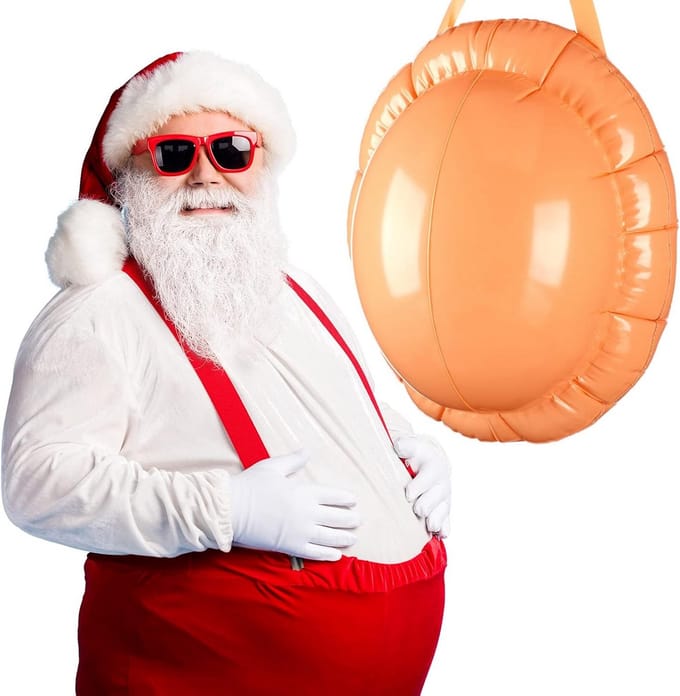 Opblaasbare Kerst Buik voor Feestkostuums en Halloween