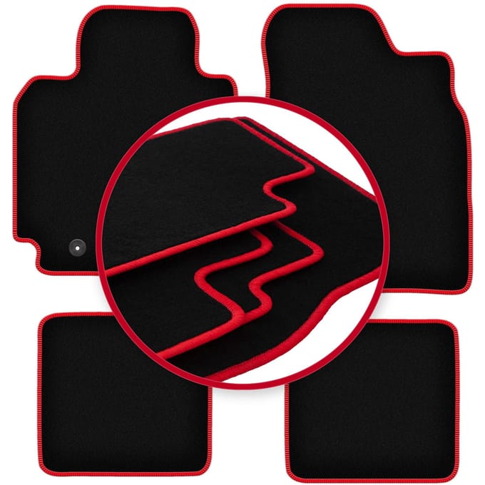 CARLUX-RED automatten voor: Toyota RAV4 II 3-deurs pre-facelift (2000-2003)