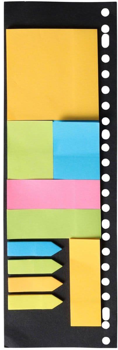 Plaknotities Set, 11x25 Sheets
