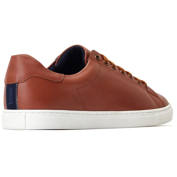 Base London Tucker Leer Heren Burnt Tan Trainers