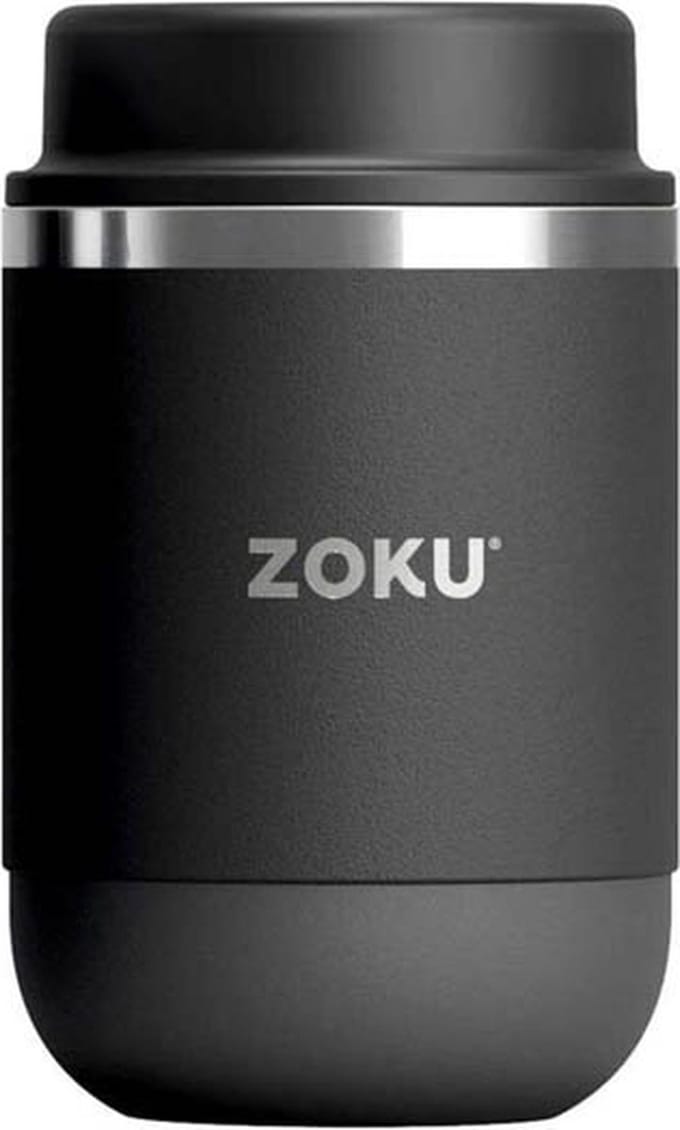 Voedselcontainer, 0.46 L, RVS/Polypropyleen, BPA vrij, Zwart - Zoku