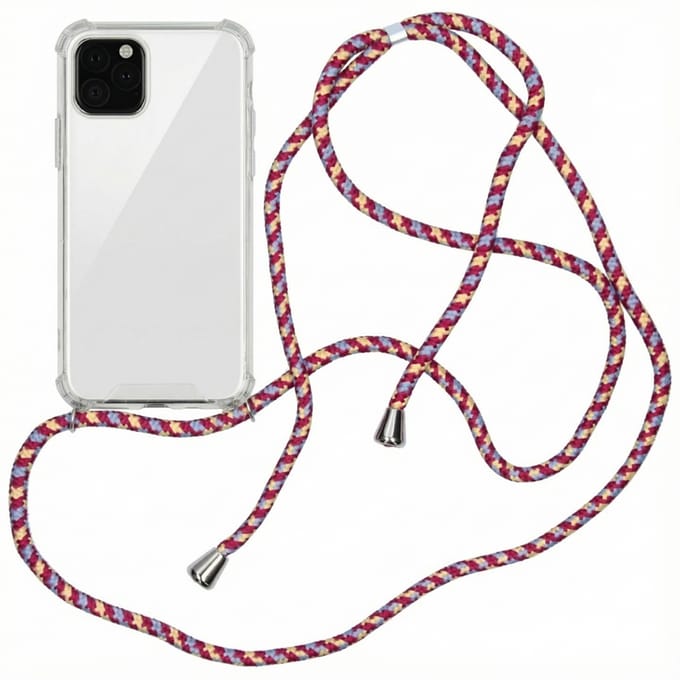 imoshion Hoesje - Geschikt voor Apple iPhone 11 Pro - Backcover met koord - Paars