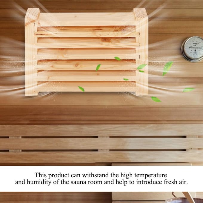 Grille de ventilation pour sauna, persiennes, accessoires pour sauna