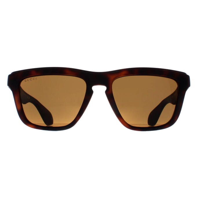 Gucci Rechthoek Unisex Havana Bruin GG1571S