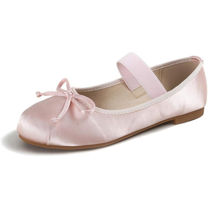 Strik Zijde Satijn Mary Jane Ballet Dames Enkelschoenen 39 white